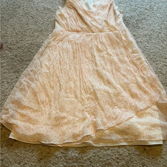 Ann Taylor Pink Cowl Neck Midi Dress - Picture 1 of 4